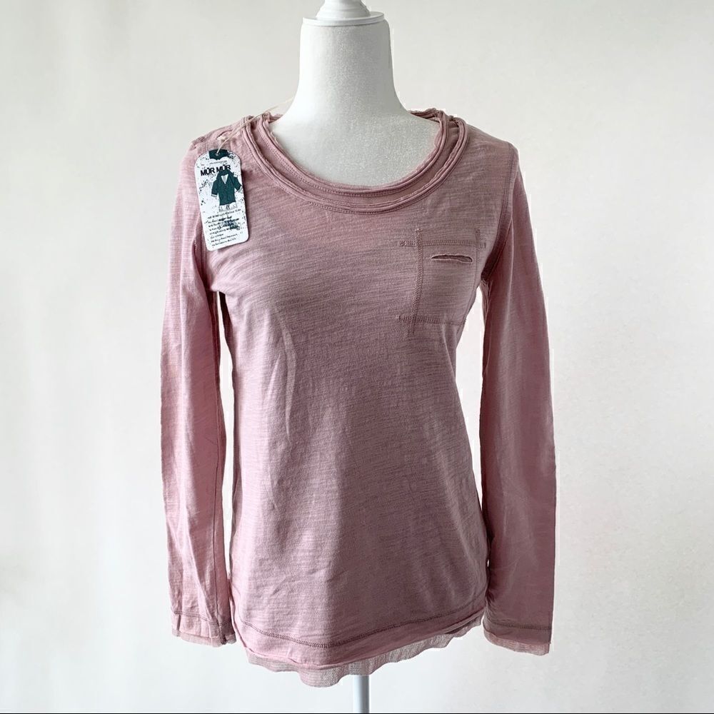 Mur Mur Monoreno Boutique Pink Long Sleeve Tee